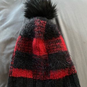 Buffalo print beanie